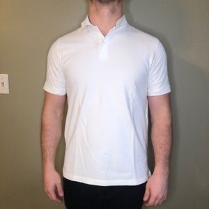 Merona White Classic Fit Polo (SIZE LARGE)